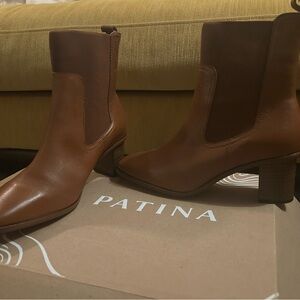 Tan Leather Ankle Boots